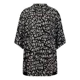 T-shirt à manches courtes minimaliste avec bandes logo « Noir » 681813TML21-1269