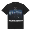 T-shirt à manches courtes noir du groupe allemand Rammstein 670943TLV511000