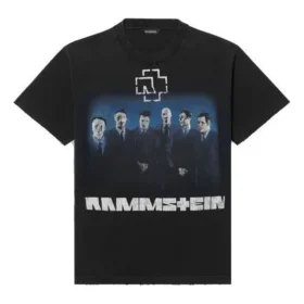 T-shirt à manches courtes noir du groupe allemand Rammstein 670943TLV511000