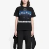 T-shirt à manches courtes noir du groupe allemand Rammstein 670943TLV511000