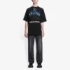 T-shirt à manches courtes noir pour homme Balenciaga Rammstein Germany Band Crossover 651795TLV511000