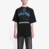 T-shirt à manches courtes noir pour homme Balenciaga Rammstein Germany Band Crossover 651795TLV511000