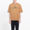 T-shirt à manches courtes pour homme Balenciaga avec imprimé alphabétique, jaune crème 594579TGV609605