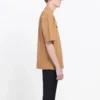 T-shirt à manches courtes pour homme Balenciaga avec imprimé alphabétique, jaune crème 594579TGV609605