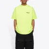 T-shirt à manches courtes pour homme Balenciaga avec logo imprimé, jaune, 641675TJVF77110