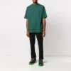 T-shirt à manches courtes pour homme Balenciaga avec logo imprimé, vert 570805THV803230
