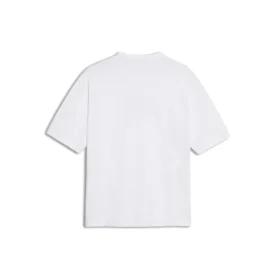 T-shirt à manches courtes pour homme Balenciaga, blanc, avec logo BB et imprimé logo classique 570803TEV489044