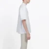 T-shirt à manches courtes pour homme Balenciaga, blanc, avec logo BB et imprimé logo classique 570803TEV489044