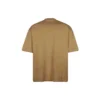 T-shirt à manches courtes pour homme Balenciaga SS21, coupe ample, col rond, logo brodé « Alphabet », couleur kaki 612966TJV879504