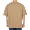 T-shirt à manches courtes pour homme Balenciaga SS21, coupe ample, col rond, logo brodé « Alphabet », couleur kaki 612966TJV879504