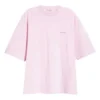 T-shirt à manches courtes rose avec petit logo « Basic Alphabet » 571205TEV182014