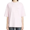 T-shirt à manches courtes rose avec petit logo « Basic Alphabet » 571205TEV182014