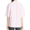 T-shirt à manches courtes rose avec petit logo « Basic Alphabet » 571205TEV182014