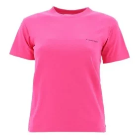 T-shirt à manches courtes rose avec petit logo rétro 570796TBV435630 T-shirt à manches courtes rose avec petit logo rétro 570796TBV435630