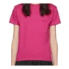 T-shirt à manches courtes rose avec petit logo rétro 570796TBV435630
