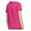 T-shirt à manches courtes rose avec petit logo rétro 570796TBV435630