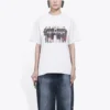 T-shirt à manches courtes rétro avec logo imprimé « White » 612965TIV479000