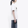 T-shirt à manches courtes rétro avec logo imprimé « White » 612965TIV479000