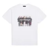 T-shirt à manches courtes rétro Balenciaga pour homme avec logo imprimé « Band Portrait », blanc 612966TIV479000