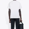 T-shirt à manches courtes rétro Balenciaga pour homme avec logo imprimé « Band Portrait », blanc 612966TIV479000