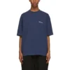 T-shirt à manches courtes rétro Balenciaga SS21 bleu pour homme 612966TJV874866
