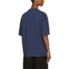 T-shirt à manches courtes rétro Balenciaga SS21 bleu pour homme 612966TJV874866