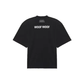 T-shirt à manches courtes rétro imprimé SS21 Noir 641614TJVH11000