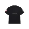 T-shirt à manches courtes rétro « Space » issu de la collaboration Balenciaga x NASA « Noir » 651795TKVD71070