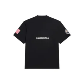 T-shirt à manches courtes rétro « Space » issu de la collaboration Balenciaga x NASA « Noir » 651795TKVD71070 T-shirt à manches courtes rétro « Space » issu de la collaboration Balenciaga x NASA « Noir » 651795TKVD71070