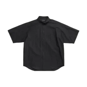 T-shirt à manches courtes « Tape Type » coupe large « Noir » 738761TNM601000