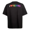 T-shirt à manches courtes Tech unisexe noir 556133TDV201000