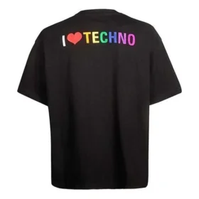 T-shirt à manches courtes Tech unisexe noir 556133TDV201000