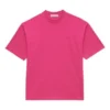T-shirt à manches courtes unisexe avec logo rétro, rose 556104TBV435630