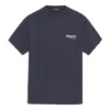T-shirt à manches courtes unisexe bleu marine avec motif logo 556150TAV444128