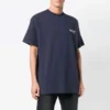 T-shirt à manches courtes unisexe bleu marine avec motif logo 556150TAV444128