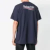 T-shirt à manches courtes unisexe bleu marine avec motif logo 556150TAV444128