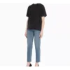 T-shirt à manches courtes unisexe gris avec logo alphabétique imprimé 594599THV851140
