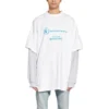 T-shirt à manches doubles Balenciaga x WFP « White » 698089TMVL29086