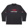 T-shirt à manches longues 3B Sports Icon Oversized « Noir Rouge Blanc » 720250TPVD71470