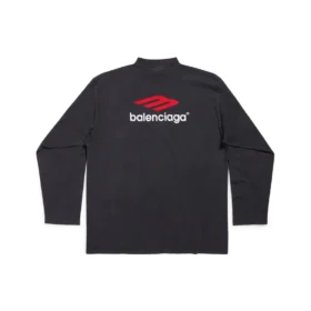 T-shirt à manches longues 3B Sports Icon Oversized « Noir Rouge Blanc » 720250TPVD71470