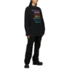 T-shirt à manches longues avec logo « Black Multicolor » 641667TJVI32771