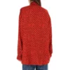 T-shirt à manches longues avec logo imprimé, rouge 623037TJLI16167