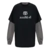 T-shirt à manches longues avec patch BB Be Different « Black Grey » 720407TNVV31070