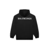 T-shirt à manches longues Balenciaga FW21 pour homme avec logo imprimé, noir 600583TIV841070