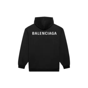 T-shirt à manches longues Balenciaga FW21 pour homme avec logo imprimé, noir 600583TIV841070