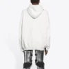 T-shirt à manches longues Balenciaga FW21 pour homme « Hi My Name Is » à motif alphabétique, blanc, 651799TKVF29081