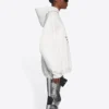 T-shirt à manches longues Balenciaga FW21 pour homme « Hi My Name Is » à motif alphabétique, blanc, 651799TKVF29081