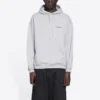 T-shirt à manches longues Balenciaga FW21 pour homme, imprimé logo, gris 600583TIV841167