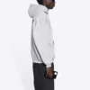 T-shirt à manches longues Balenciaga FW21 pour homme, imprimé logo, gris 600583TIV841167