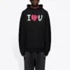 T-shirt à manches longues Balenciaga SS21 pour homme, imprimé alphabétique, noir 570811TJVL61070